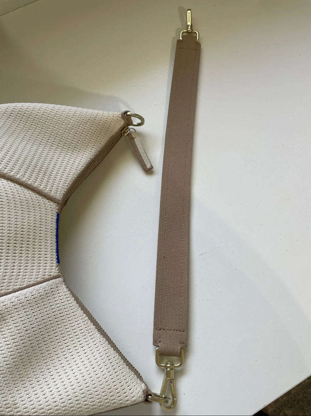 Coastal Quiet Luxury Woven Hobo Shoulder Bag Cream Tan Rothy’s The Crescent Bag